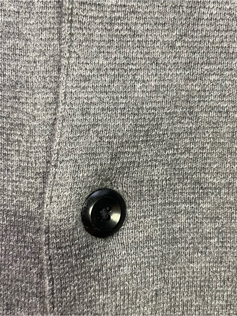 NWT Banana Republic Organic Cotton Knit Camp Collar Shirt Sweater Grey XL - Picture 3 of 8